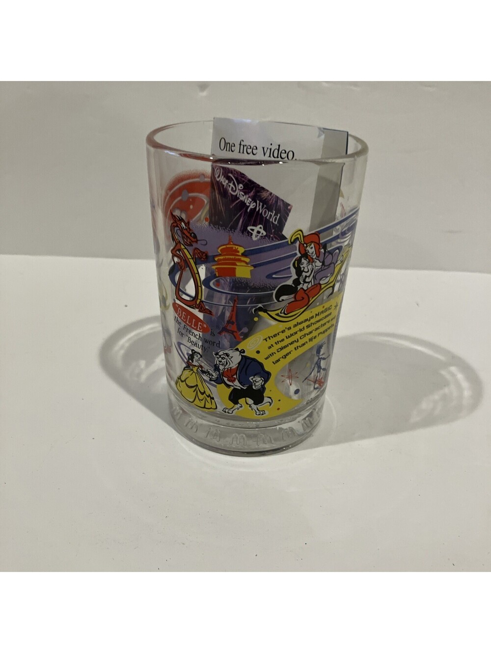 2002 Walt Disney World Glass 100 Years Magic Epcot Buzz Lightyear McDonald's NEW